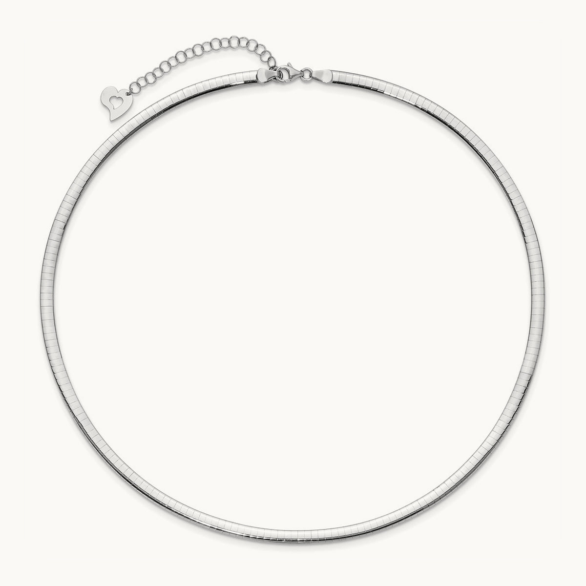 Lt Reversible Omega with extender Necklace — 18mm, 4mm