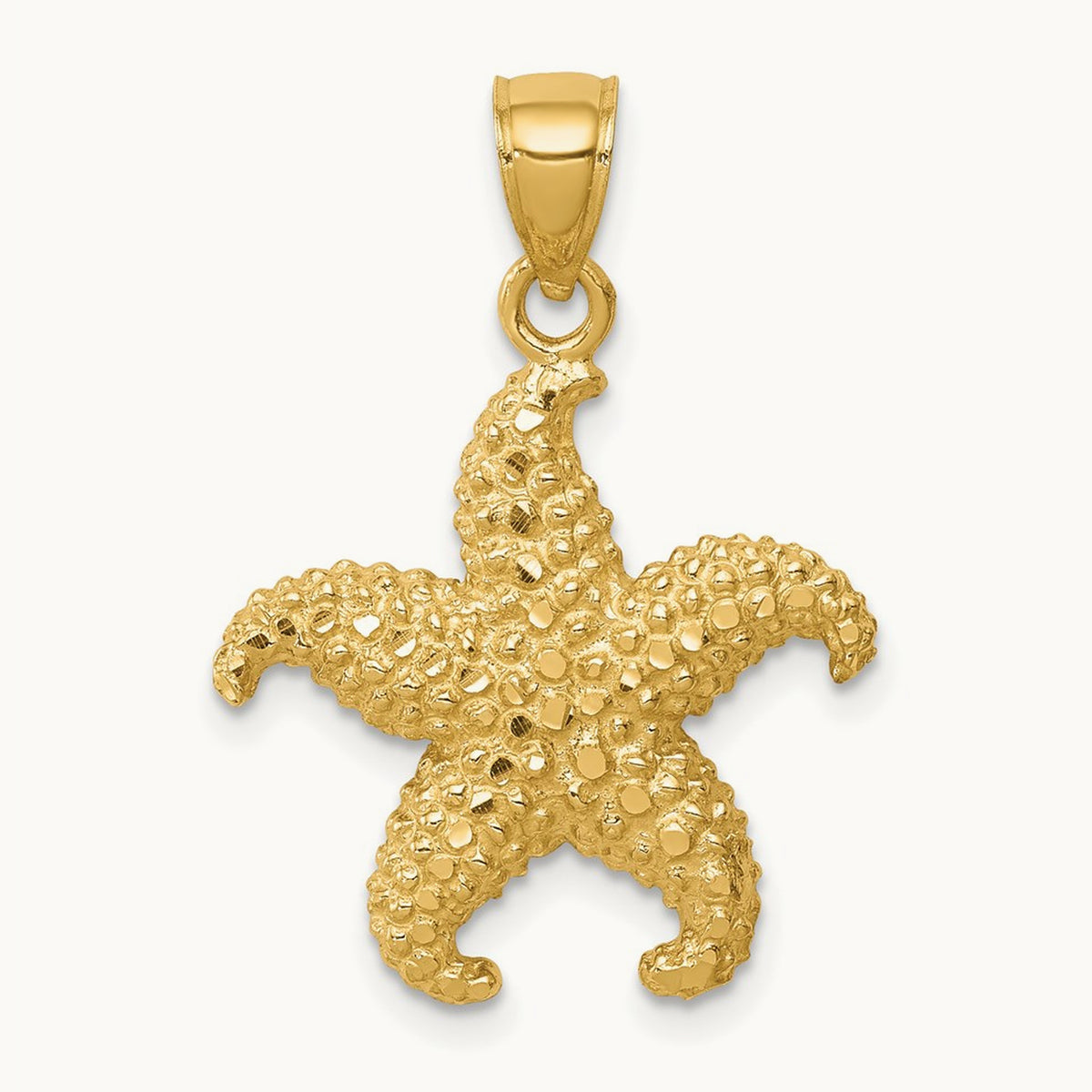 Starfish Pendant, 14K