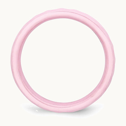 Chisel Ceramic Pink 4mm Faceted Polished Band