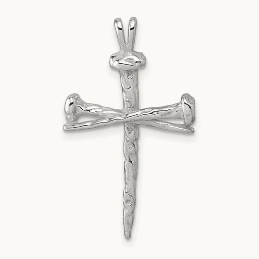 Nail Cross Charm — 33.4mm