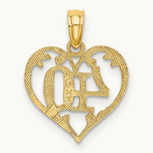 40 In Heart Charm, 14K