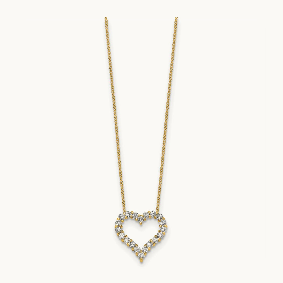 Heart Necklace, 1.00 ct tw Lab-Grown Diamond