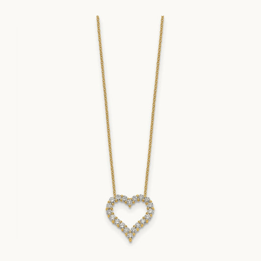 Heart Necklace, 1.00 ct tw Lab-Grown Diamond