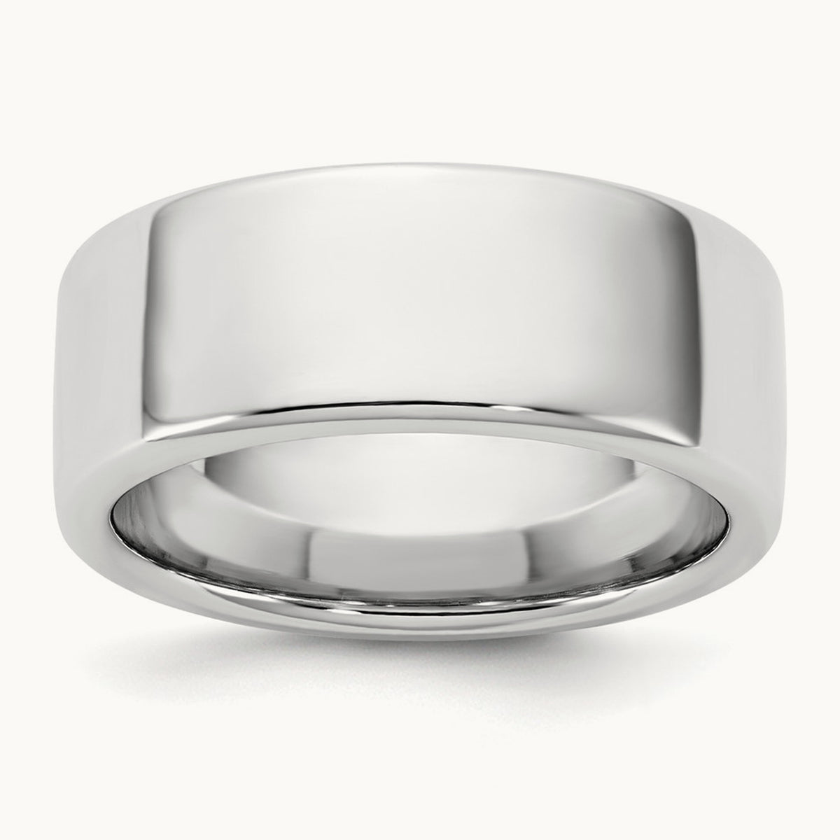 European Comfort Fit Band — 14K White Gold, 8mm