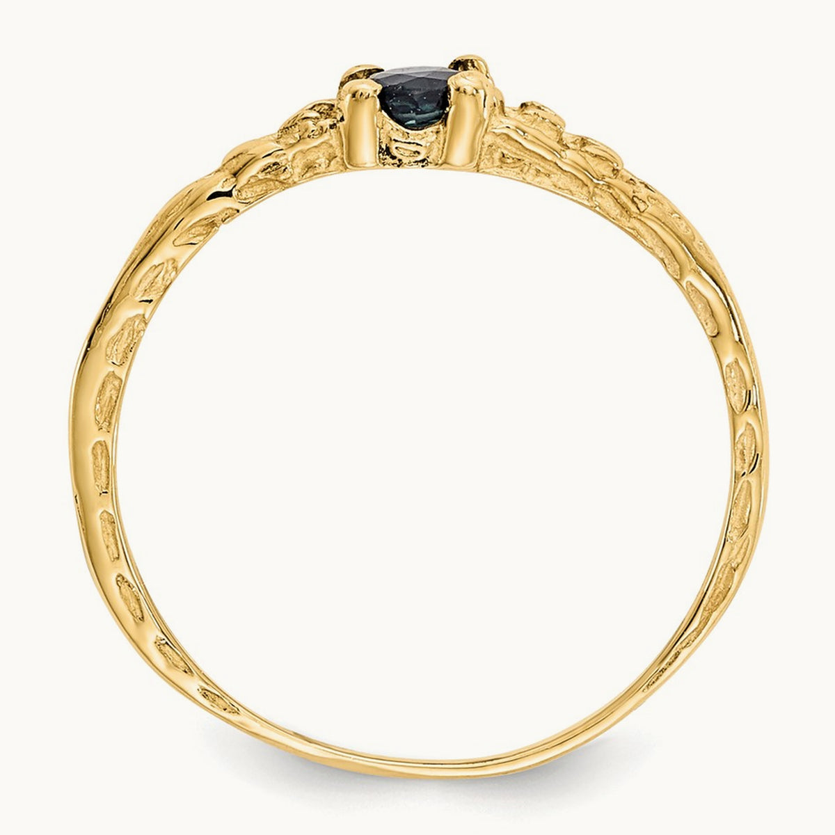 Madi K Sapphire Birthstone Baby Ring, 3mm, 14K