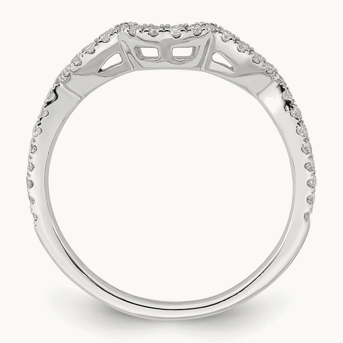 Diamond Wedding Band, 14K White Gold