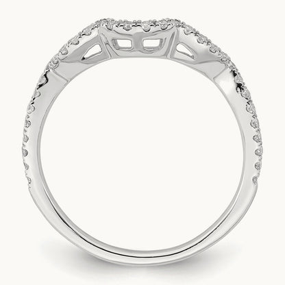 Diamond Wedding Band, 14K White Gold