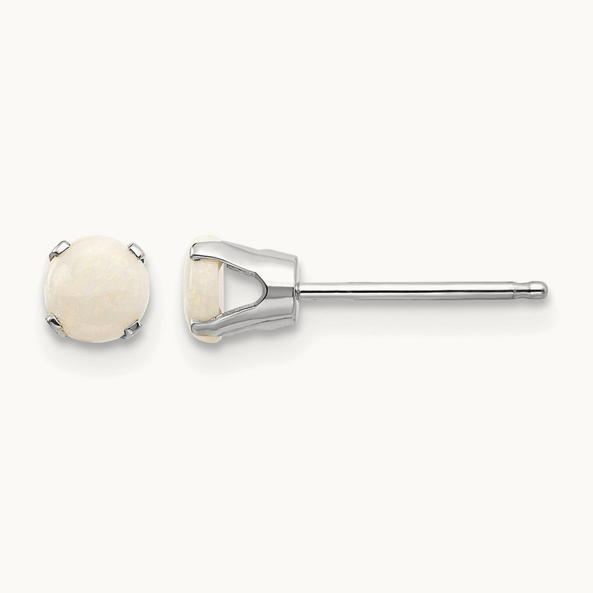 Opal Stud Earrings — 4mm