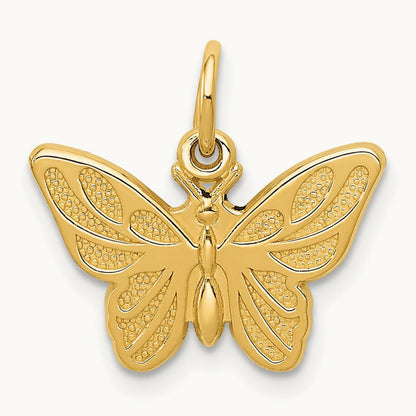 Butterfly Charm, 14K