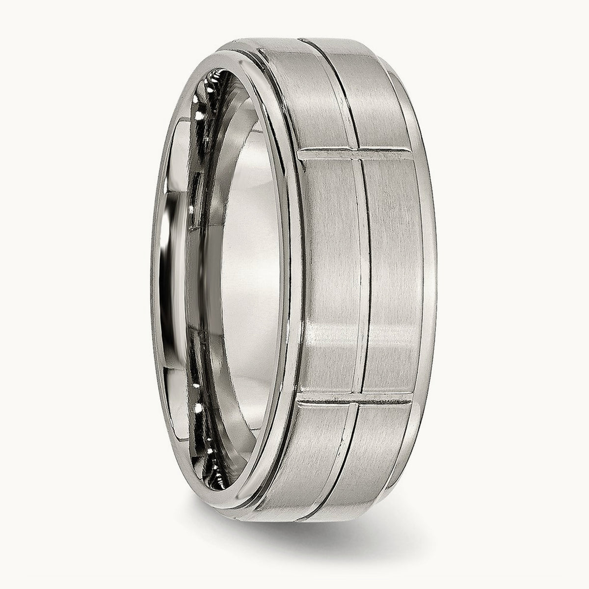 Brushed/Polished Grooved Ridged Edge Band — photo set (2)
