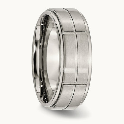 Brushed/Polished Grooved Ridged Edge Band — photo set