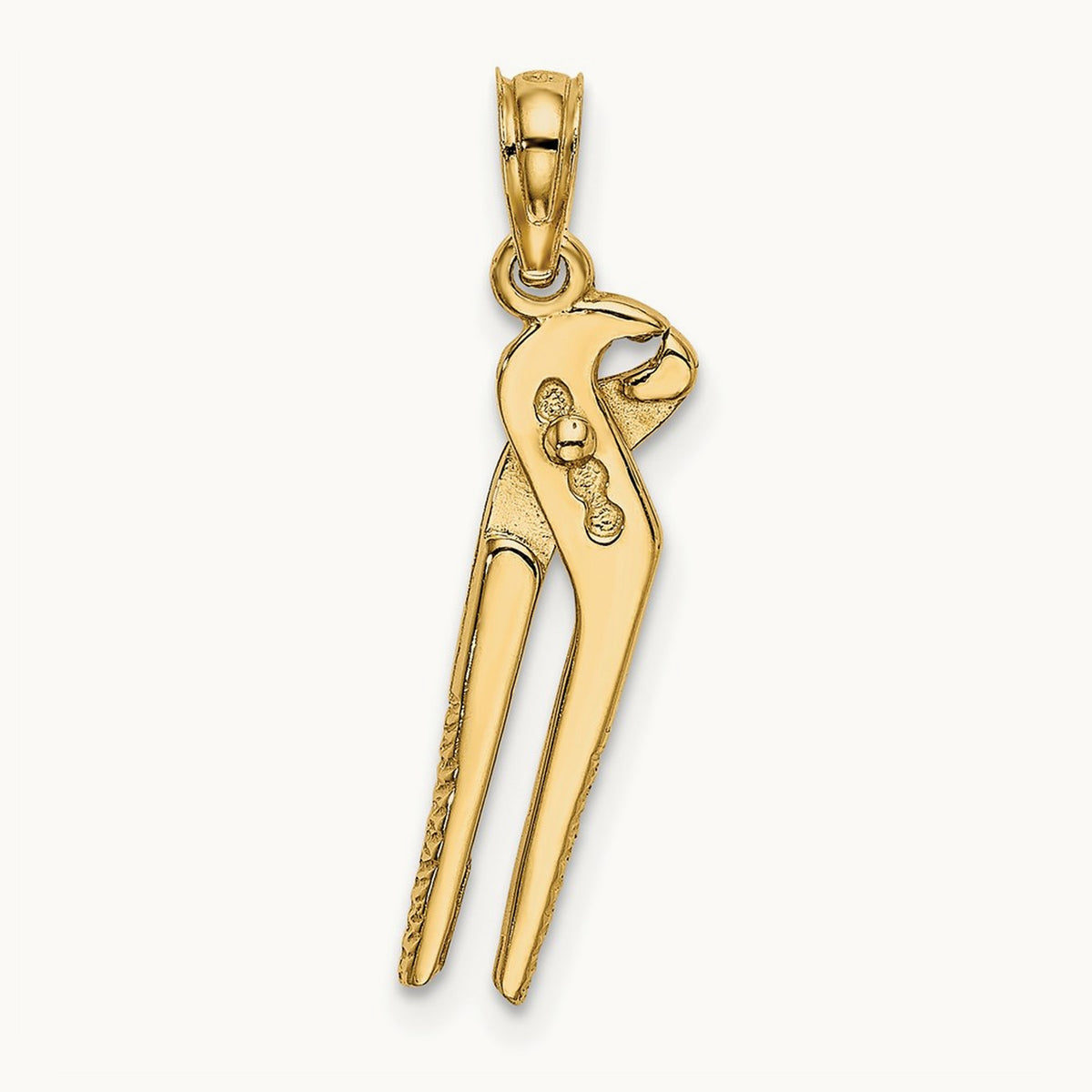 3-D Moveable Pliers Charm, 14K