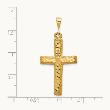 Diamond-cut Cross Charm — photo set