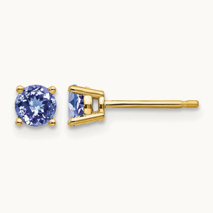 Tanzanite Earrings, 14K