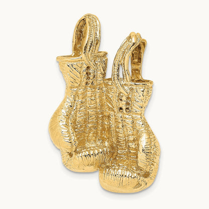 3-D Textured Double Boxing Gloves Slide, 14K