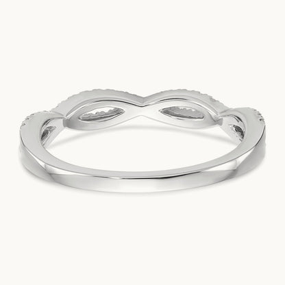 Diamond Wedding Band, 14K White Gold