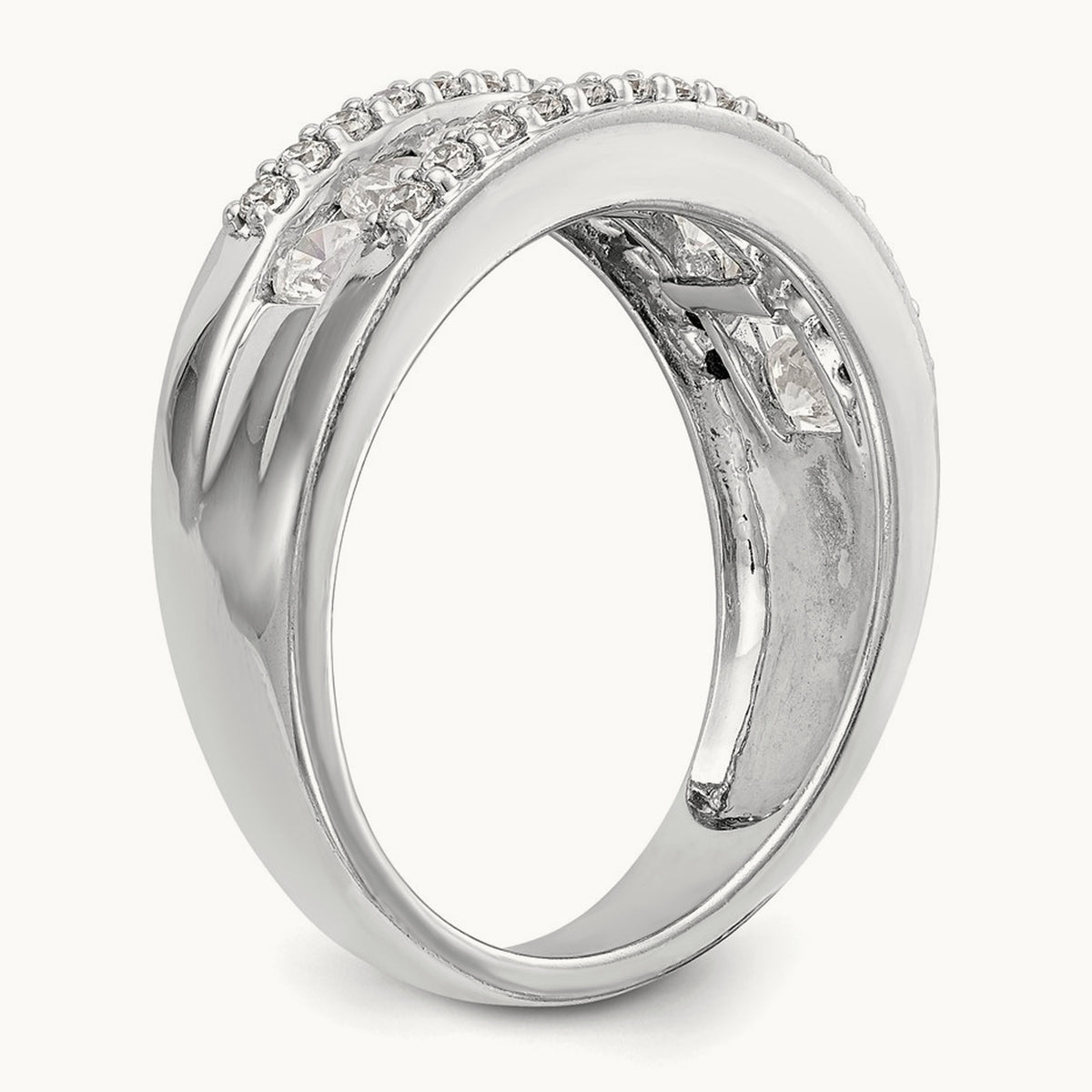 Diamond Band, 14K White Gold