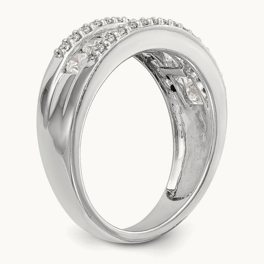 Diamond Band, 14K White Gold