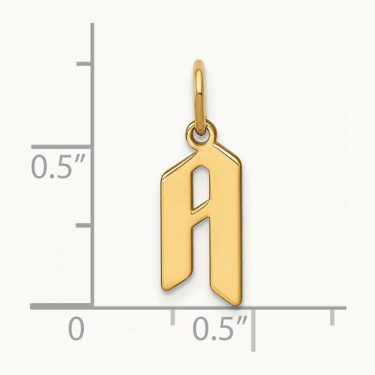 Initial Pendant, 14K Yellow Gold