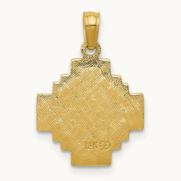 Jerusalem Cross Pendant — 14K Yellow Gold, 20mm