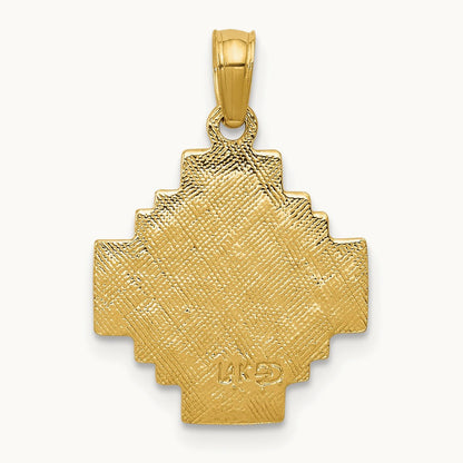 Jerusalem Cross Pendant — 14K Yellow Gold, 20mm