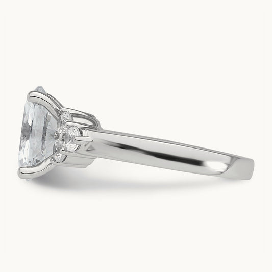 Oval 3 Stone Engagement Ring, 3.00 ct tw Lab-Grown Diamond