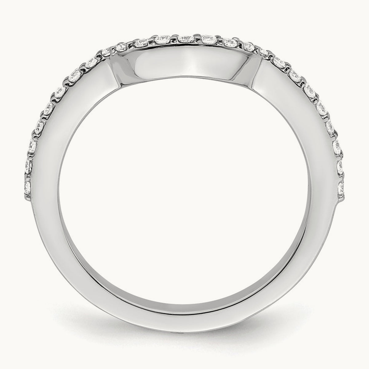 Diamond Wedding Band, 14K White Gold