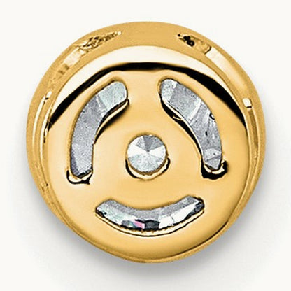Round Bezel Set Chain Slide Pendant, 0.25-3.00 ct tw Lab-Grown Diamond — 1/4 ct, VS (Best), 14K Yellow Gold