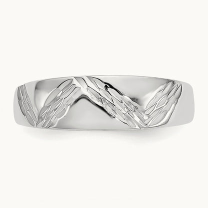 Fancy Toe Ring, 14K White Gold