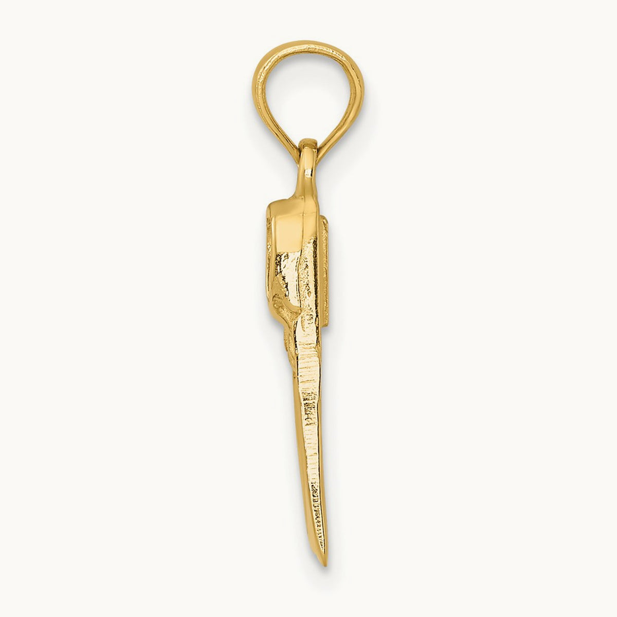 Scuba Flipper Charm — 14K Yellow Gold