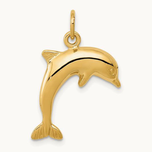 Dolphin Charm, 14K