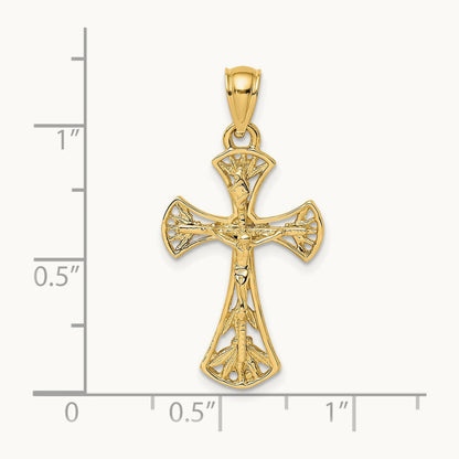 Crucifix Charm, 14K