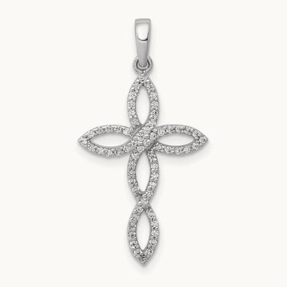 1/4ct. Diamond Cross Pendant — photo set