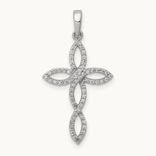 1/4ct. Diamond Cross Pendant — photo set