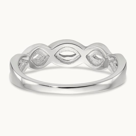 Diamond Band, 14K White Gold