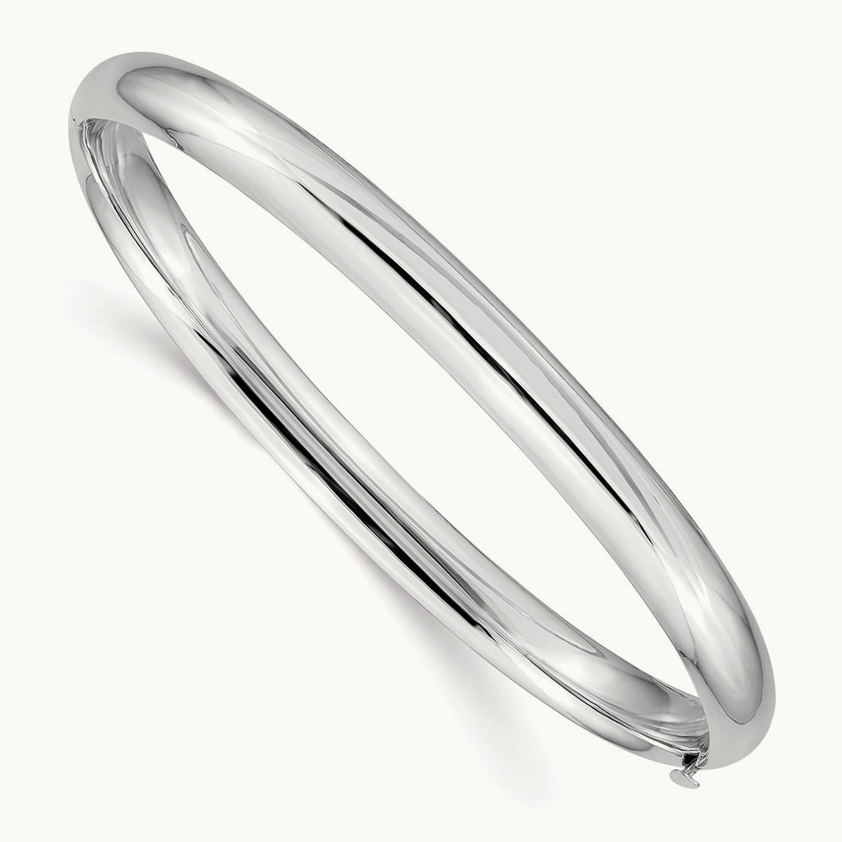 High Polished Hinged Bangle — 6.00mm