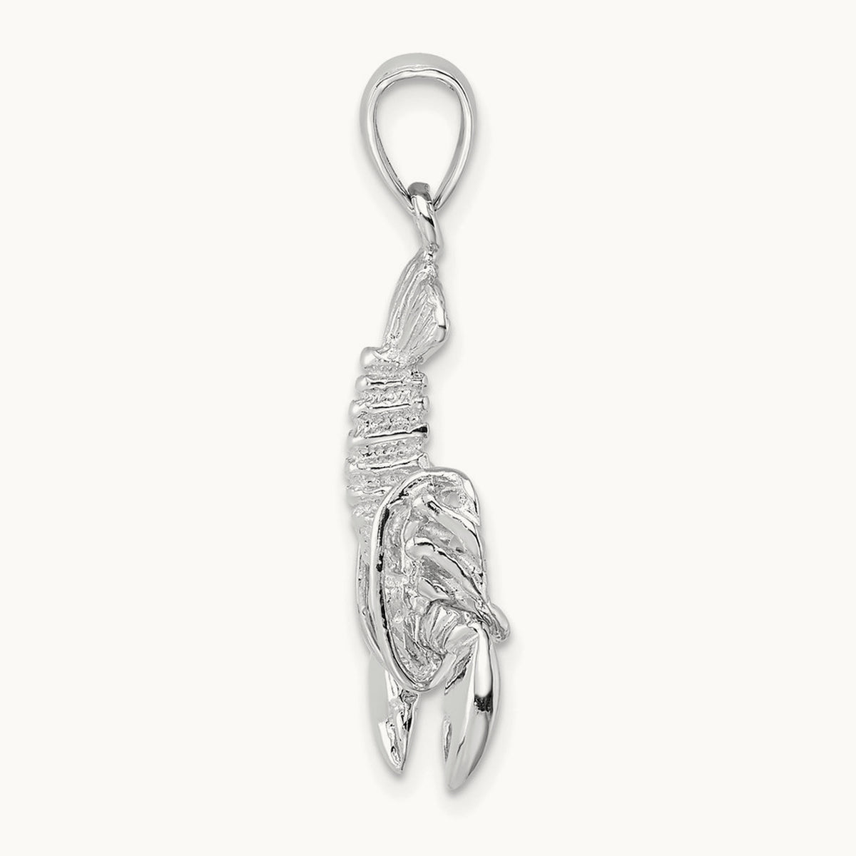 Moveable Lobster Charm — 14K White Gold