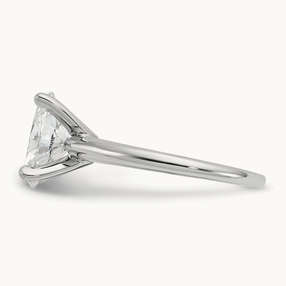 Oval Solitaire Engagement Ring, 0.50-5.00 ct tw Lab-Grown Diamond — 2 1/4 ct, VS (Best) · Certified, 14K White Gold