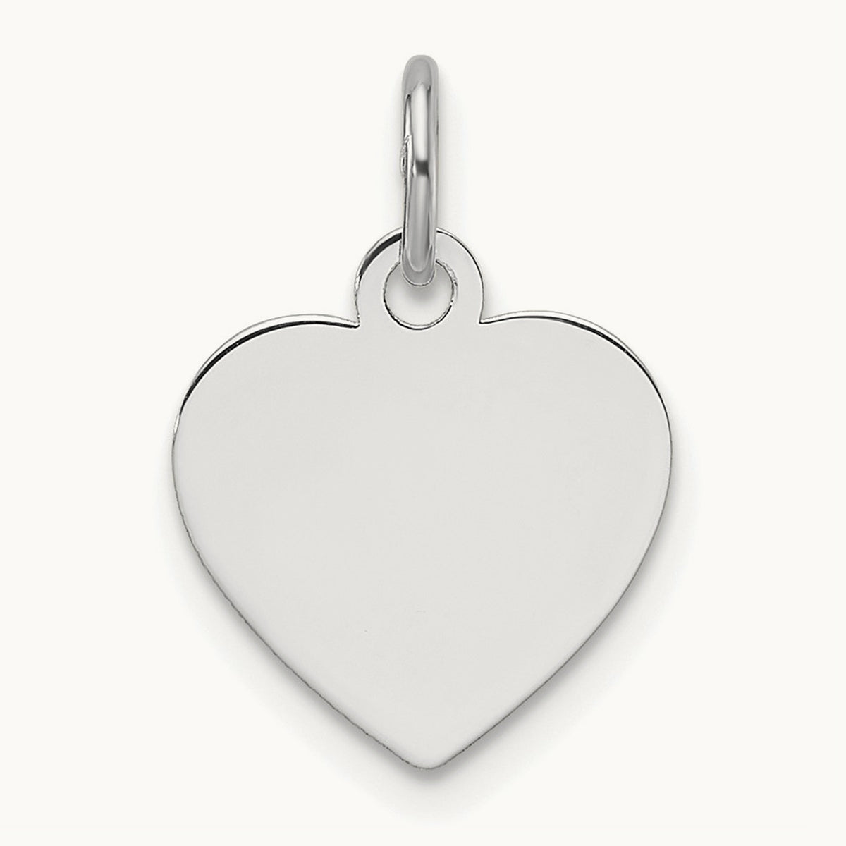 Plain .011 Gauge Engravable Heart Charm — 18.3mm