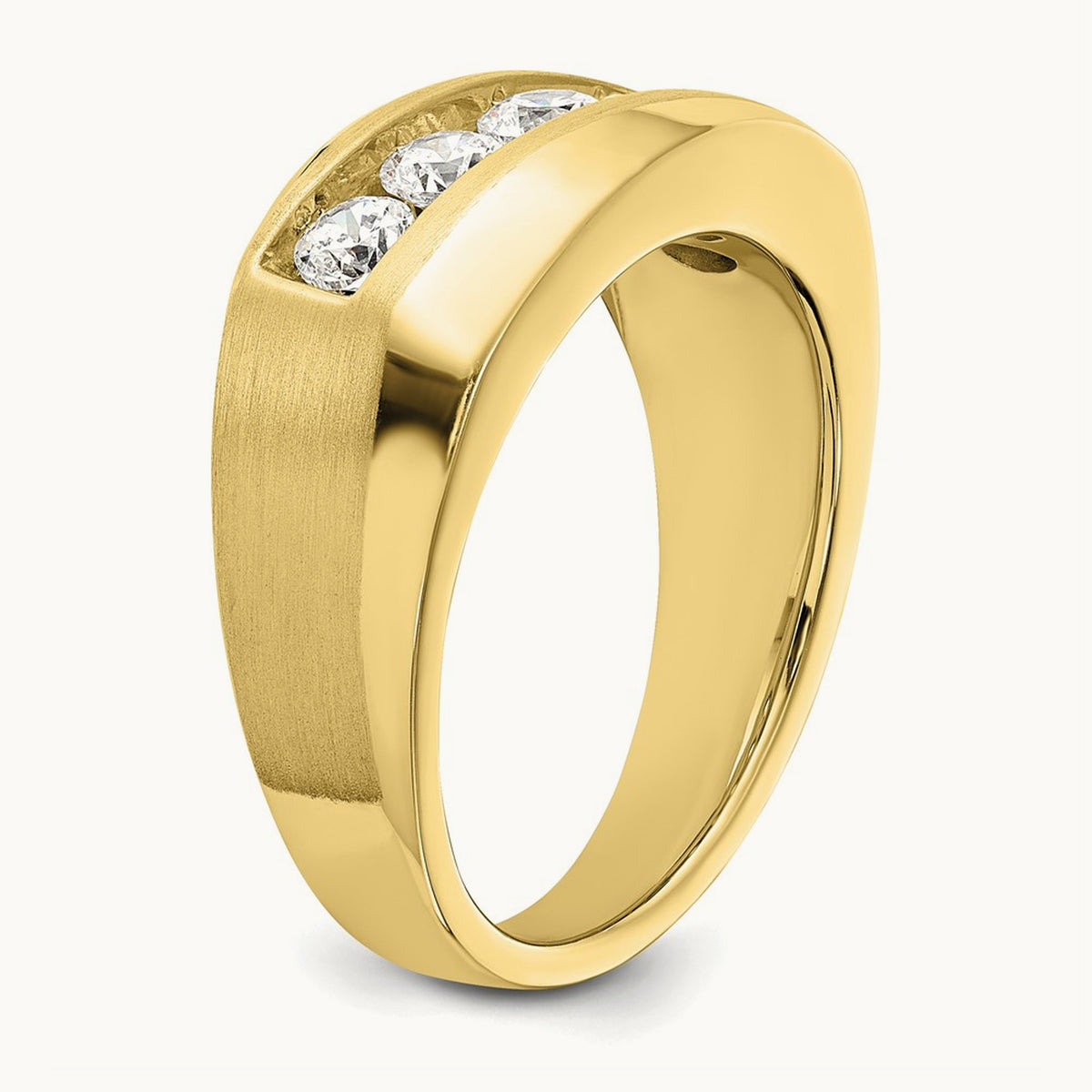 5 Stone Men's Ring — 10K Yellow Gold, 10