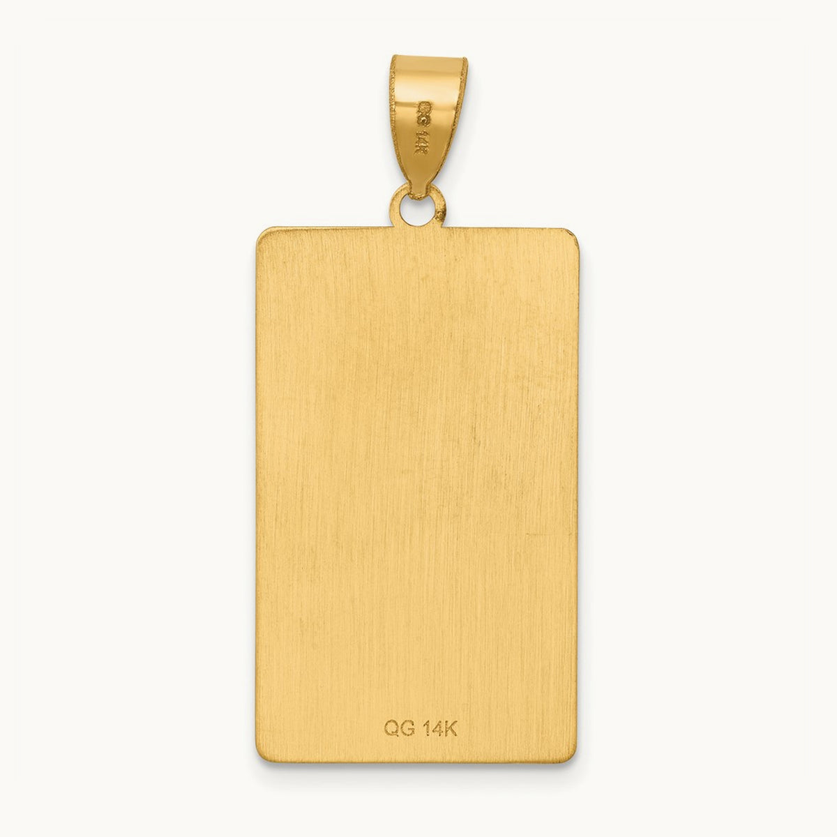 The Sun Tarot Card Pendant, 14K Yellow Gold