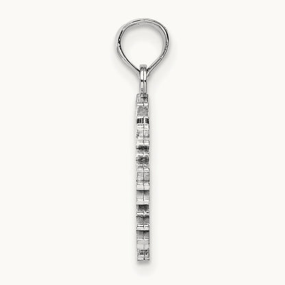 Snowflake Pendant, 14K White Gold