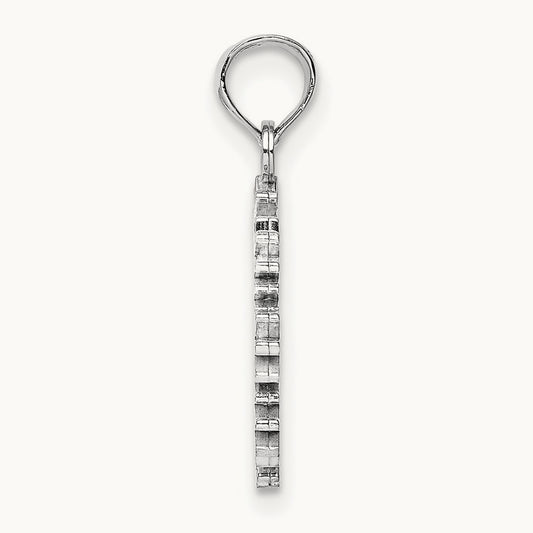 Snowflake Pendant, 14K White Gold