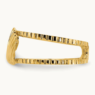 Sea Shell Toe Ring, 14K