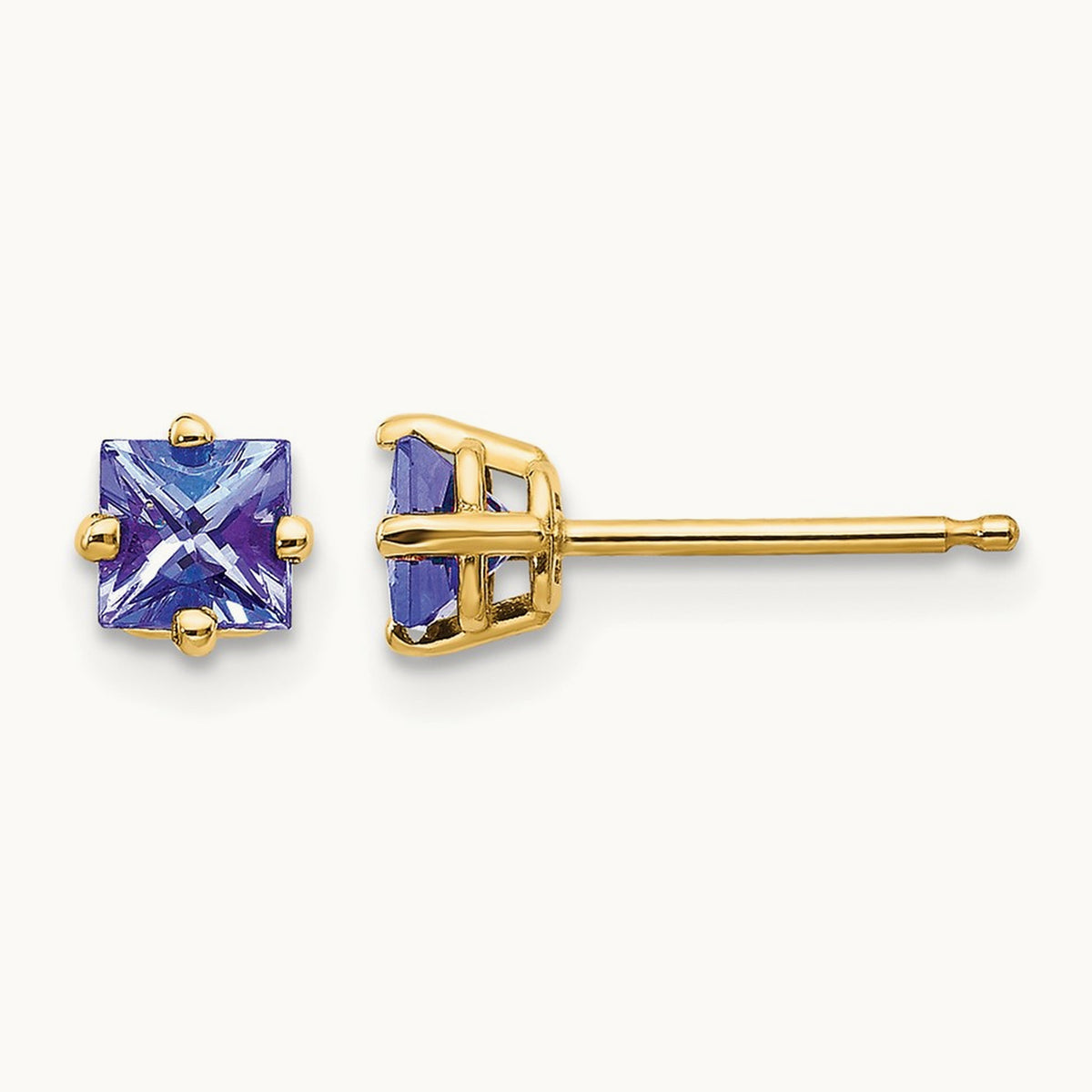 Tanzanite Earrings, 14K