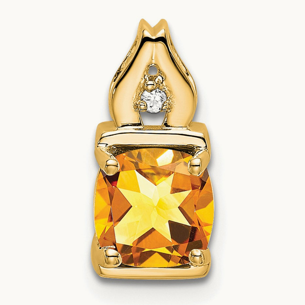 Citrine and Diamond Pendant — photo set
