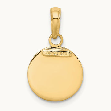 Saint Christopher Medal Charm, 14K