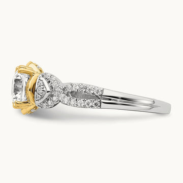 Round Semi-Mount Engagement Ring, 1.00-1.50 ct tw
