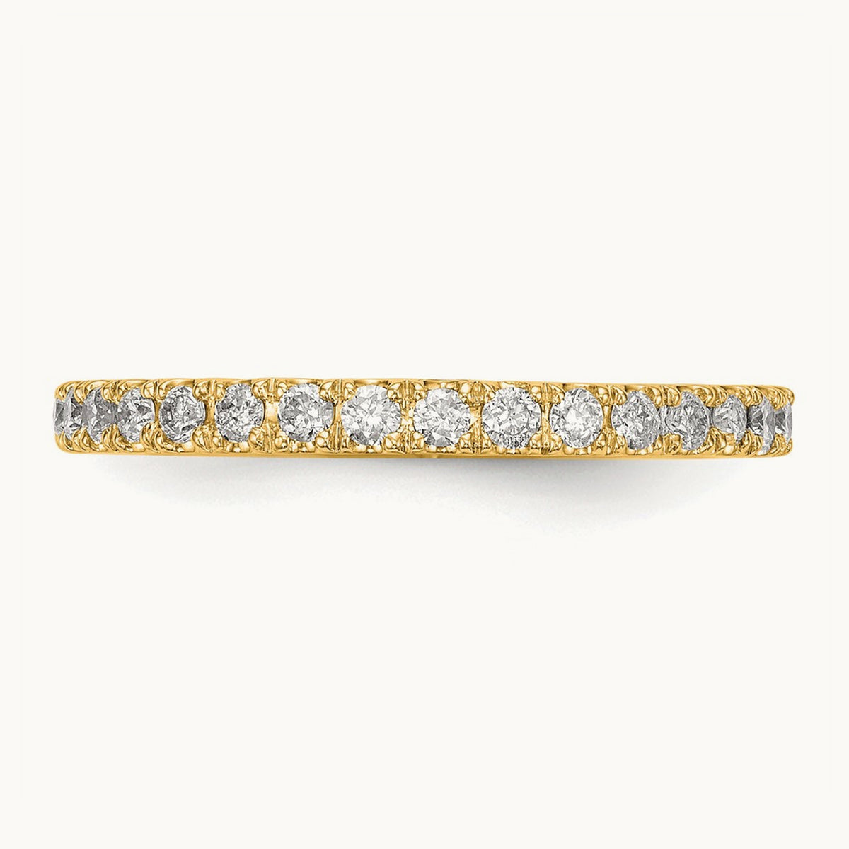 Wedding Band, 0.25 ct tw Lab-Grown Diamond — 14K Yellow Gold
