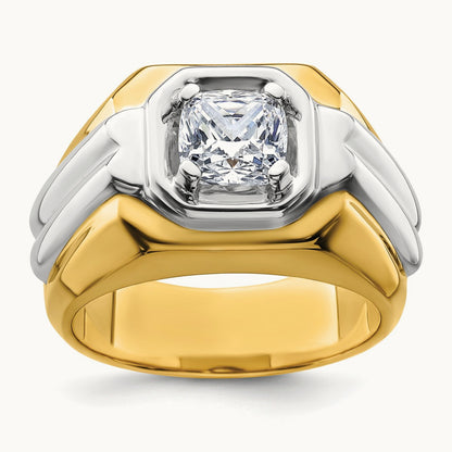 Two-tone Polished Men's Ring Mounting